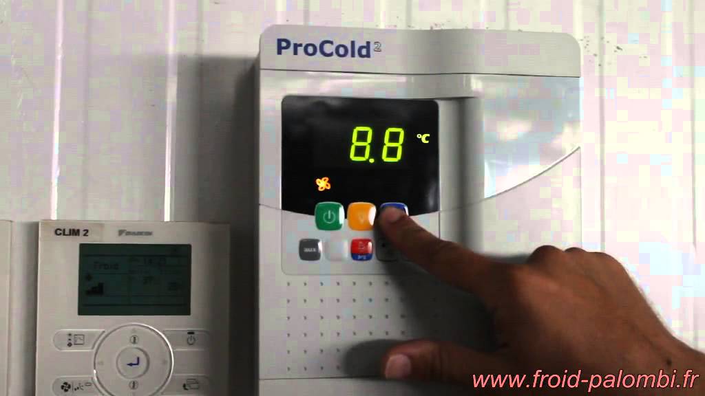 Réglage température Procold par FROID PALOMBI