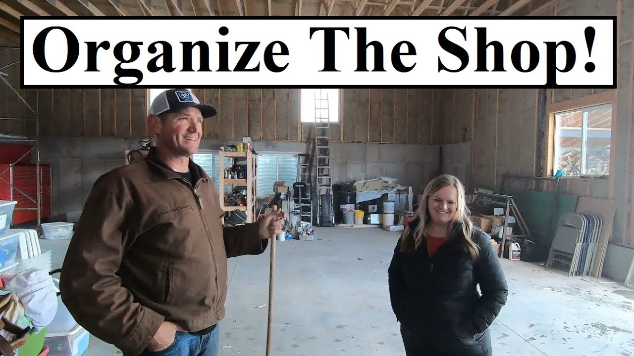 #452 - The Snow Won't STOP! Organizing The Shop, Electrical Outlet Hidden By Drywall.