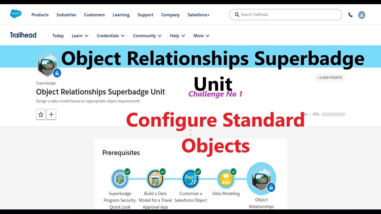 Object Relationships Superbadge Unit|| Challenge 1||Configure Standard Objects