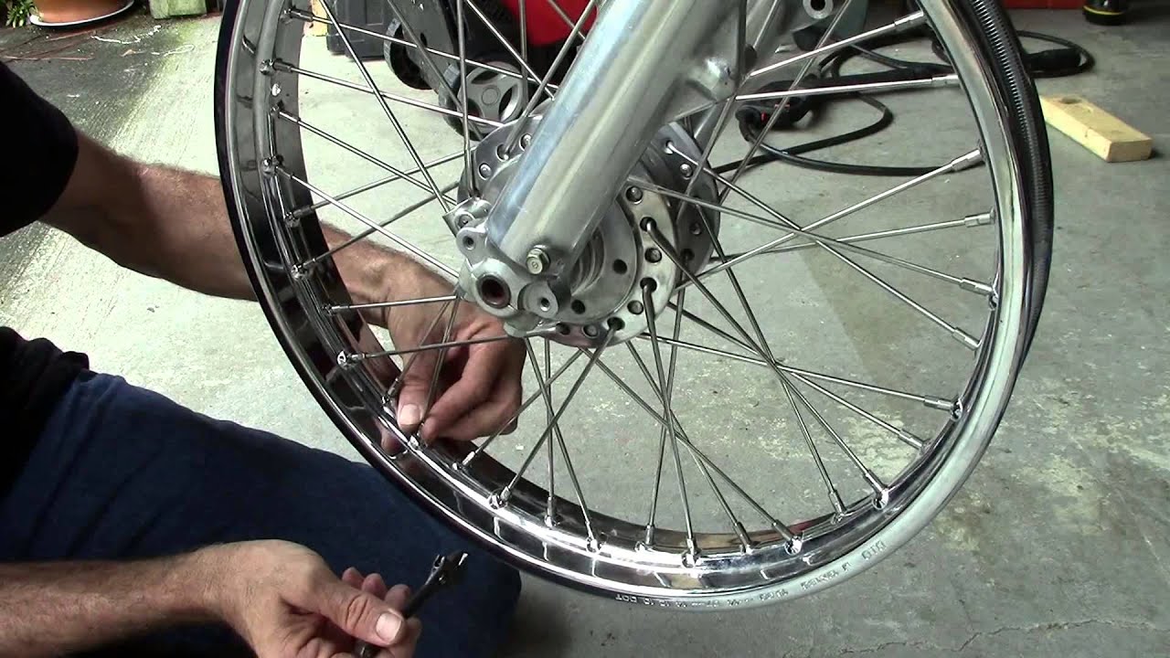 73 Honda CB750 Custom Build Episode 8 - Front Wheel Bearings & Wheel Truing