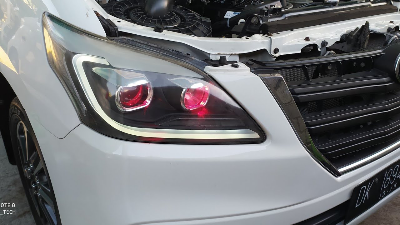 reatorasi dan custom headlamp aftermarket toyota grand inova | lampu aftearket inova taiwan