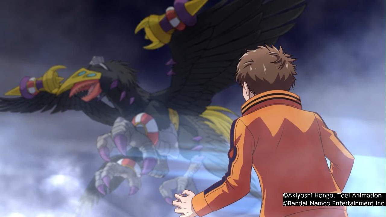 Falcomon Evolves Into Crowmon - Digimon Survive