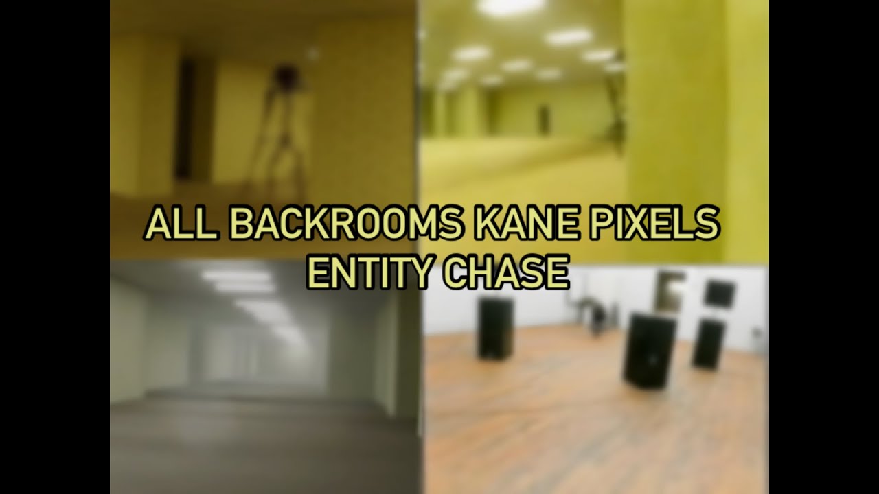 All kane pixel Backrooms entity chase (Incluing Pitfalls) [VOLUME WARNING]