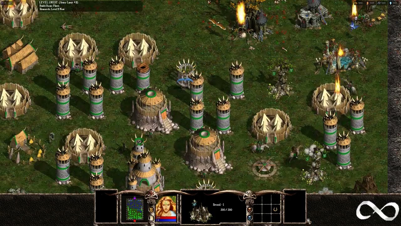 Warlords Battlecry III, AI Battle, Barbarian vs Dark Elf