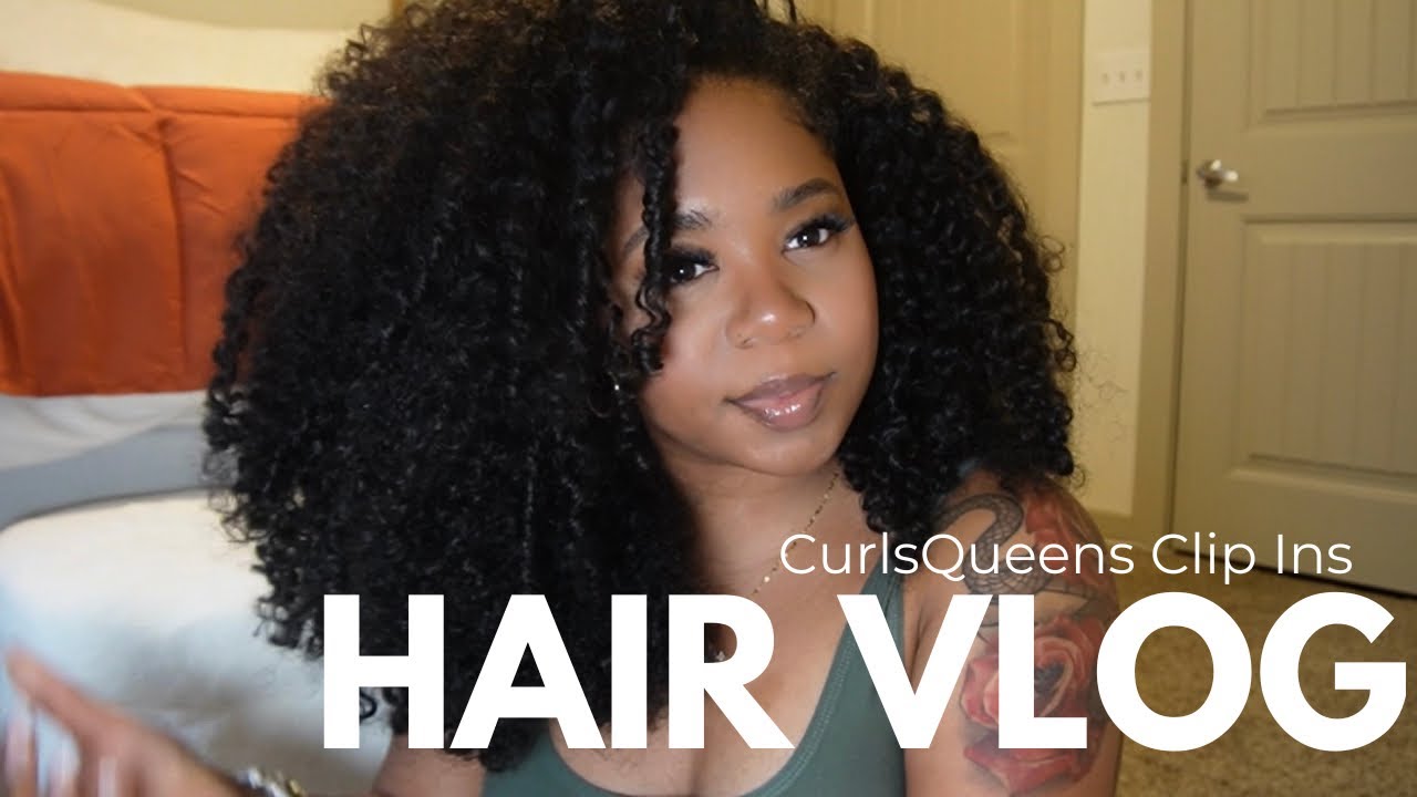 HAIR VIDEO DIARY 02. | ft. Curls Queens| kinky curly clip-ins