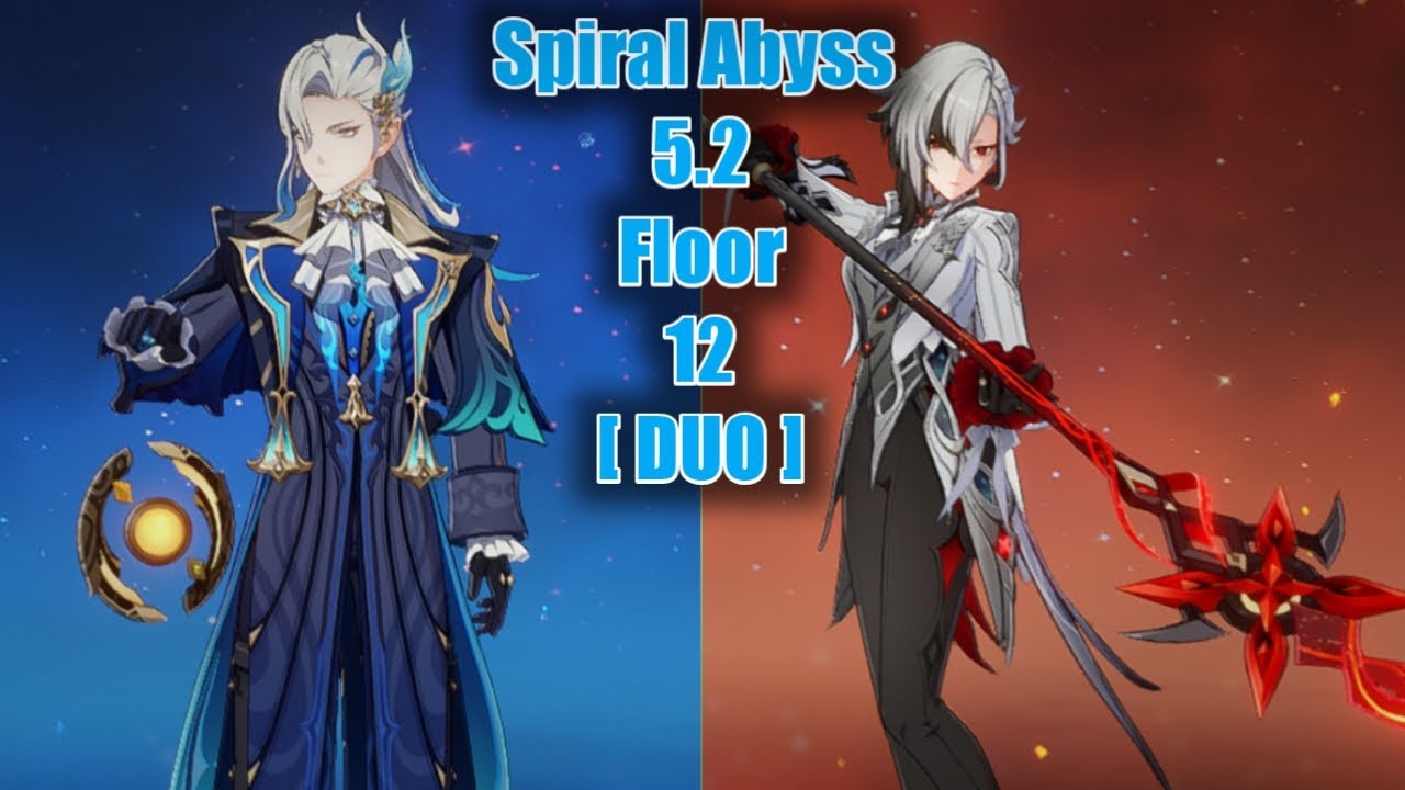 Casual DUO C0 Proto Amber Neuvillette & C0 Arlecchino spiral abyss 5.2 floor 12