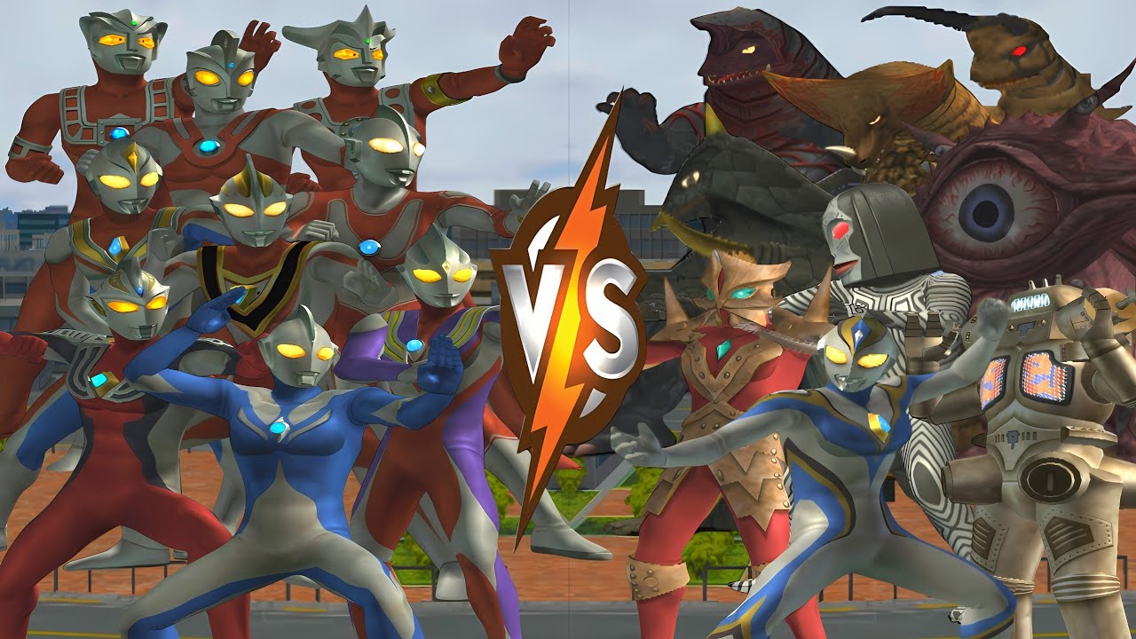 ウルトラマン COSMOS VS IMITATION DYNA, ULTRAMAN JUSTICE VS ROBOT KING JOE, TIGA VS ACE KILLER #ウルトラマン #怪獣