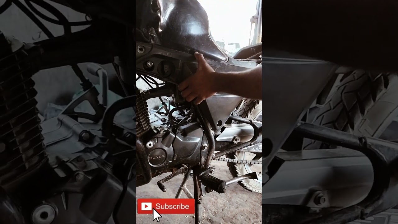 Honda CB Twister ⛽ fuel tank open #shorts # bike