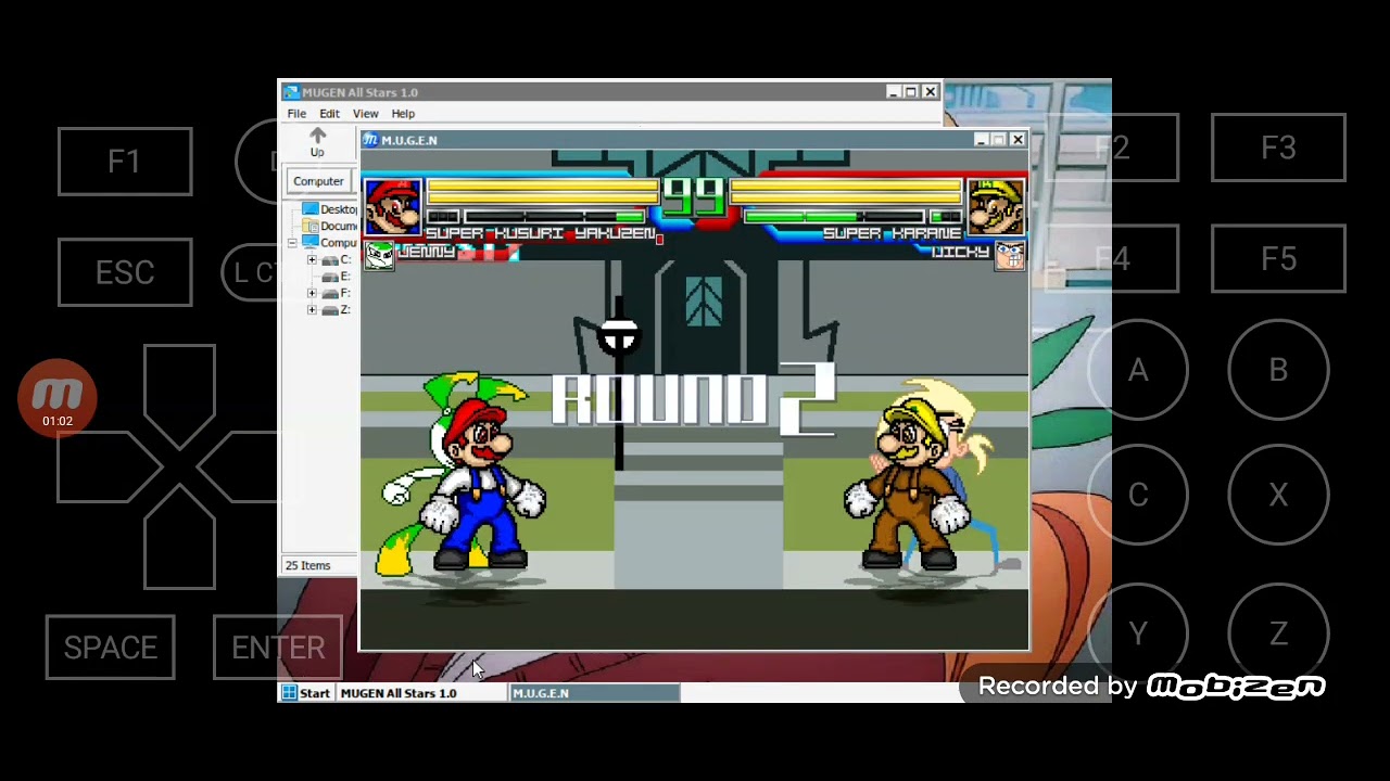 Super Kusuri Yakuzen & Jenny Wakeman vs Super Karane & Vicky | Mugen All Stars