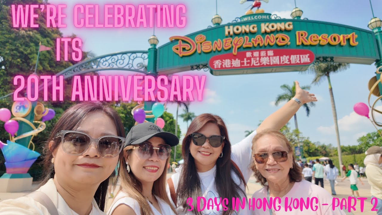 3 Days in HK (2025):  Day 2 in Hong Kong Disneyland| 20th Anniversary | HK Vlog  part 2🇭🇰