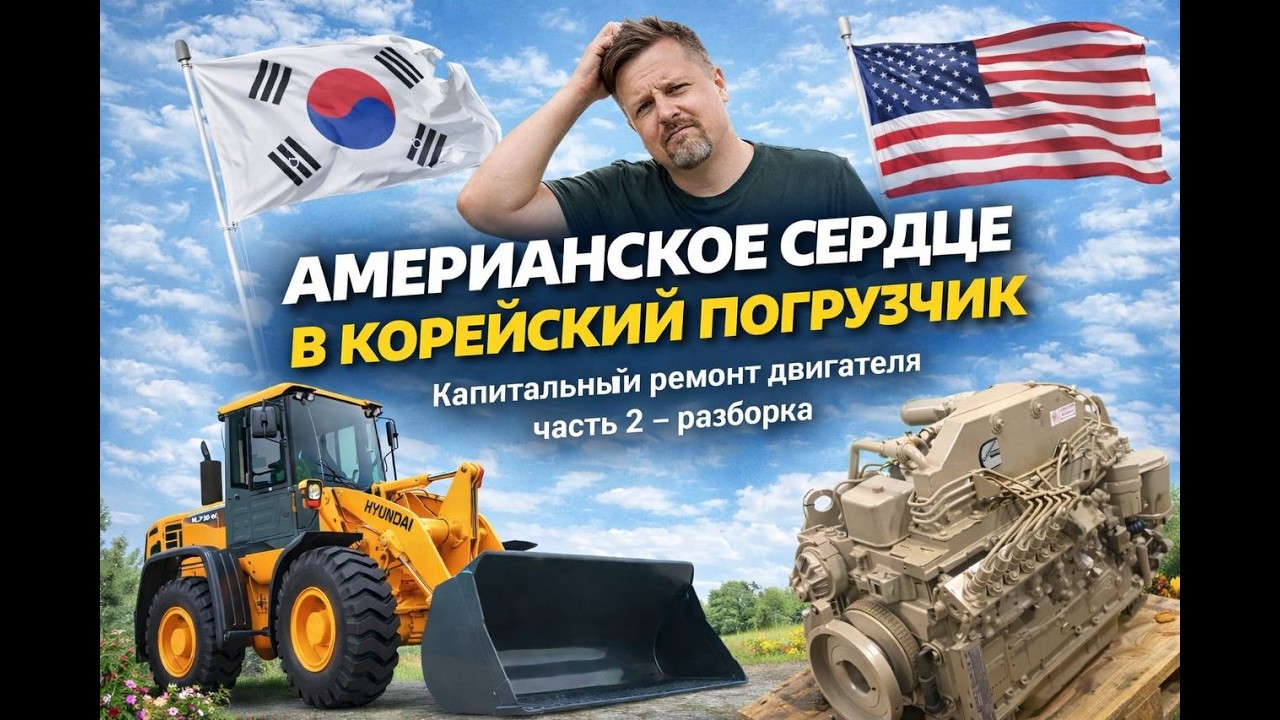 капитальный ремонт двигателя Cummins 5.9/Серия 2/разборка-дефектовка/обзор мотора/погрузчик Hyundai