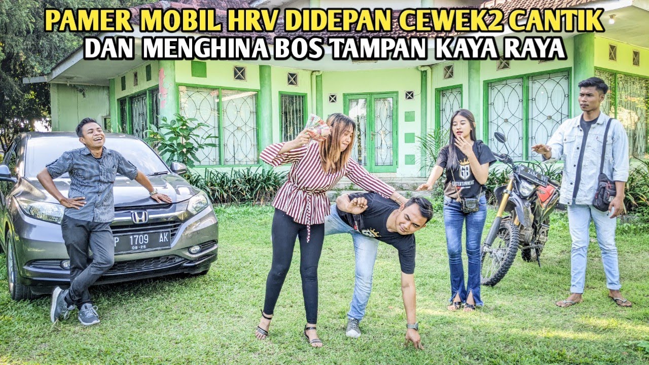 PAMER MOBIL HRV DIDEPAN KUMPULAN CEWEK CANTIK & MENGHINA BOS TAMPAN KAYA RAYA, SAAT TAU TERNYATA..