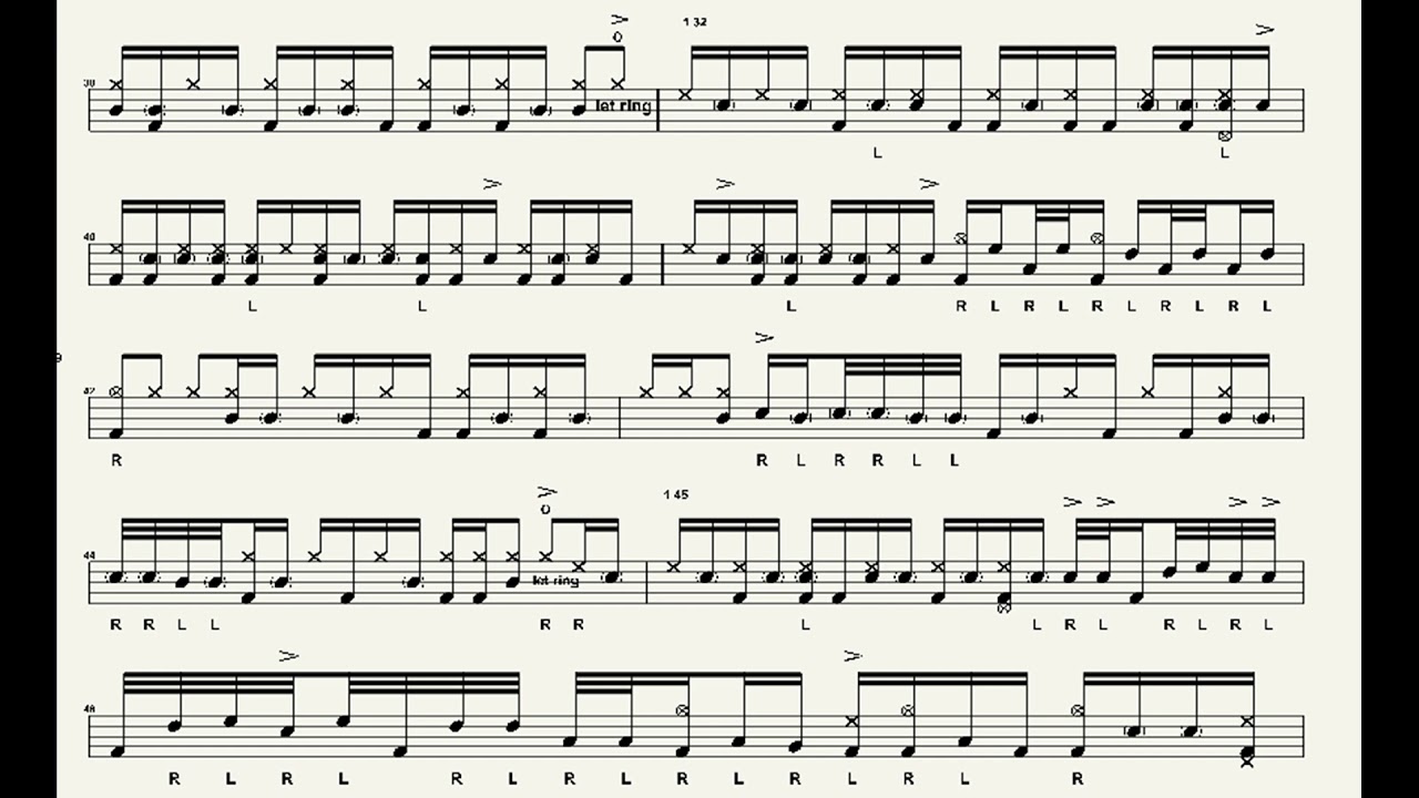 Keith Carlock Onlinelesson drum solo transcription