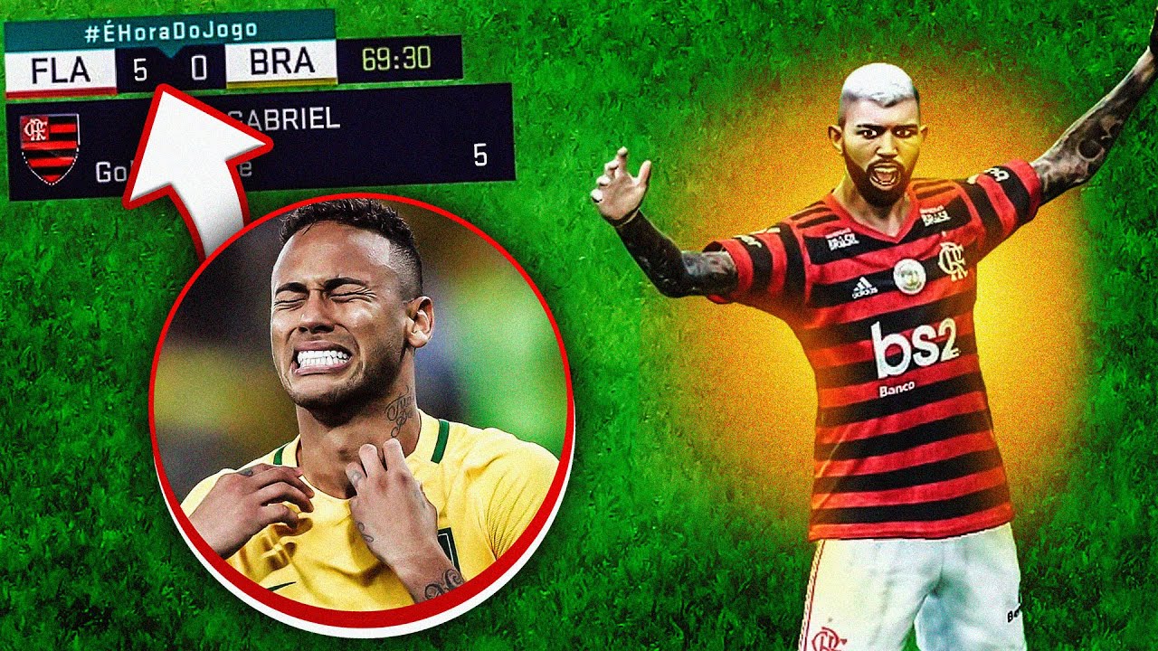 E Se O Flamengo Jogasse Contra a Seleção Brasileira? PES 2020