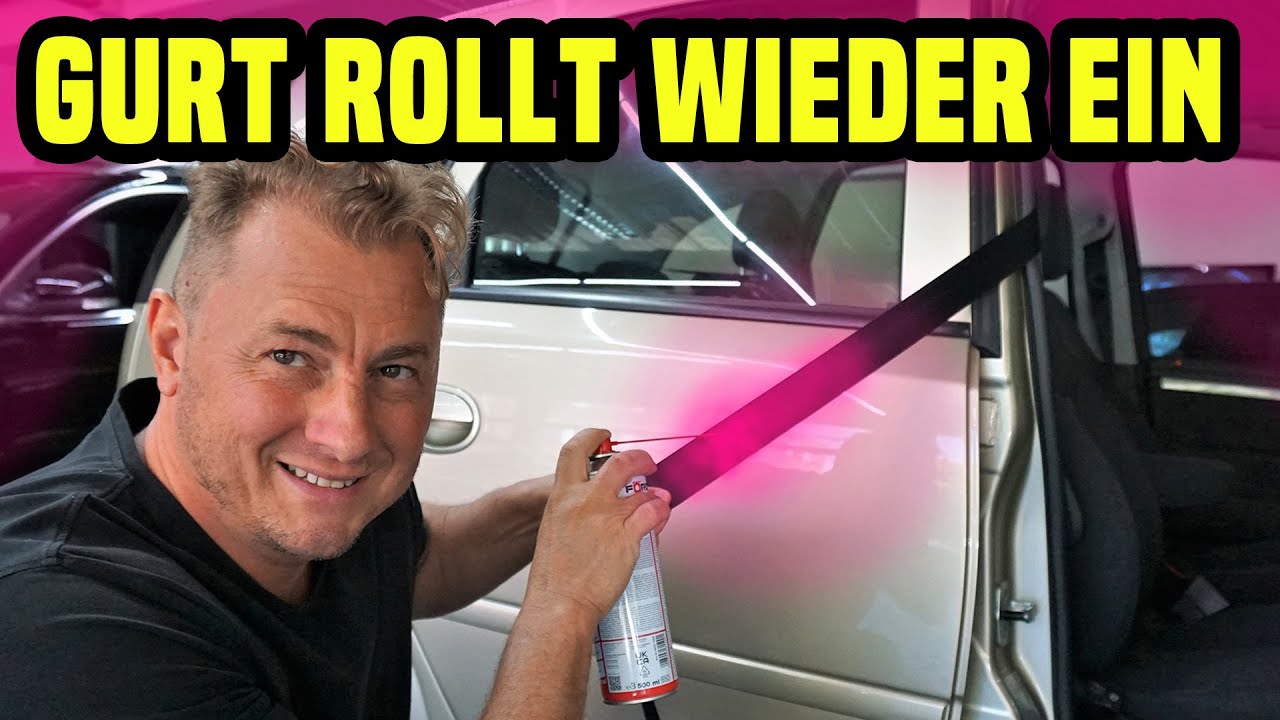 Gurt Rollt nicht ein - Silikonspray ist die L&ouml;sung !