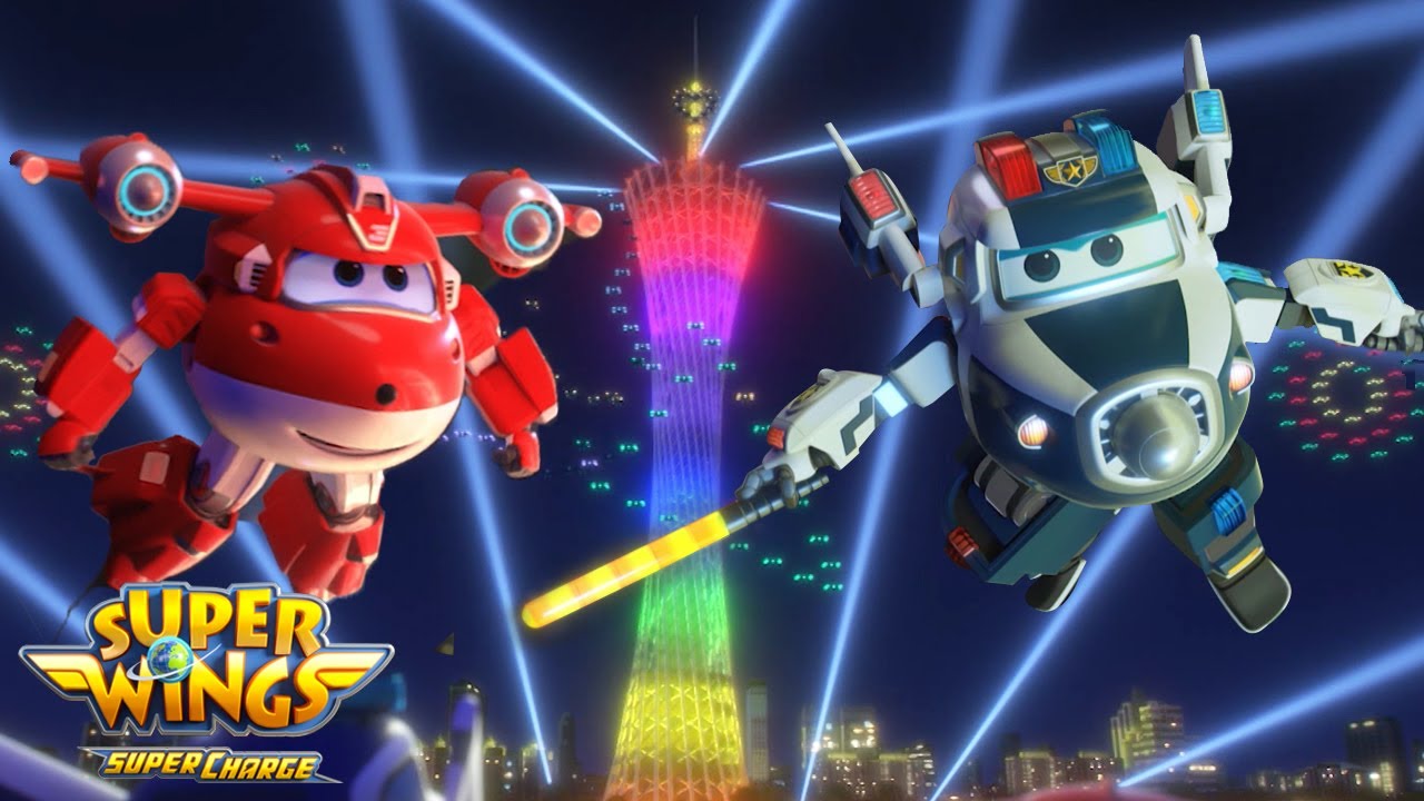 [Superwings capítulo 4] Show de Luces en Guangzhou | Superwings Supercarga | Superwings en Español