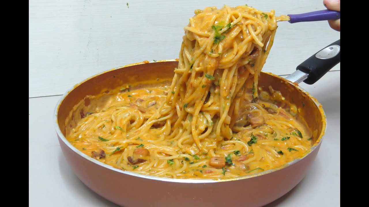 ALMOÇO RÁPIDO DE UMA PANELA - PRONTO EM 20 MINUTOS, ESSE MACARRÃO CREMOSO DELICIOSO