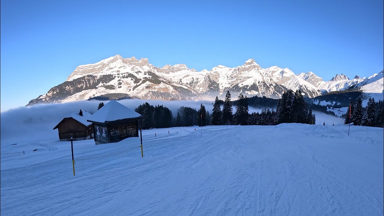 Alpstubli ⛷️Engelberg Talabfahrt Piste 6/5 💙