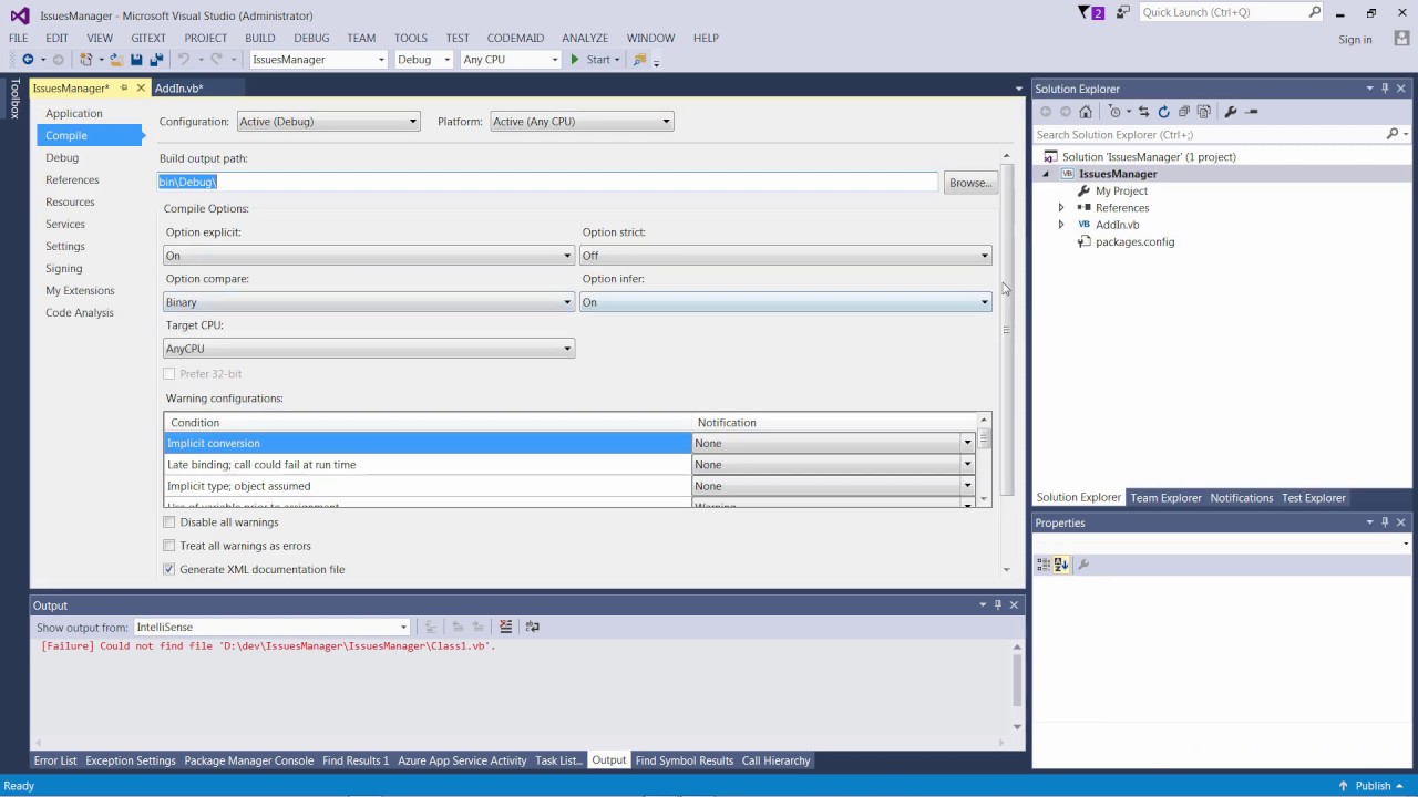 Developing SOLIDWORKS add-in from scratch (Issues Manager)