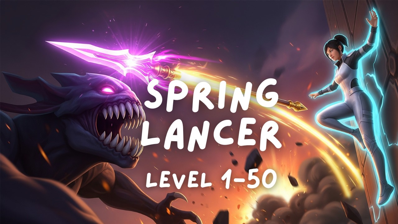 Spring Lancer: Snap & Strike Gameplay Level 1-50