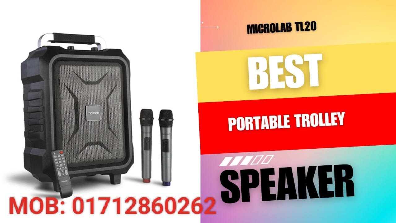 Microlab TL20 Trolley Portable Bluetooth Speaker With Rechargeable Function I DASS COMPUTER FARIDPUR