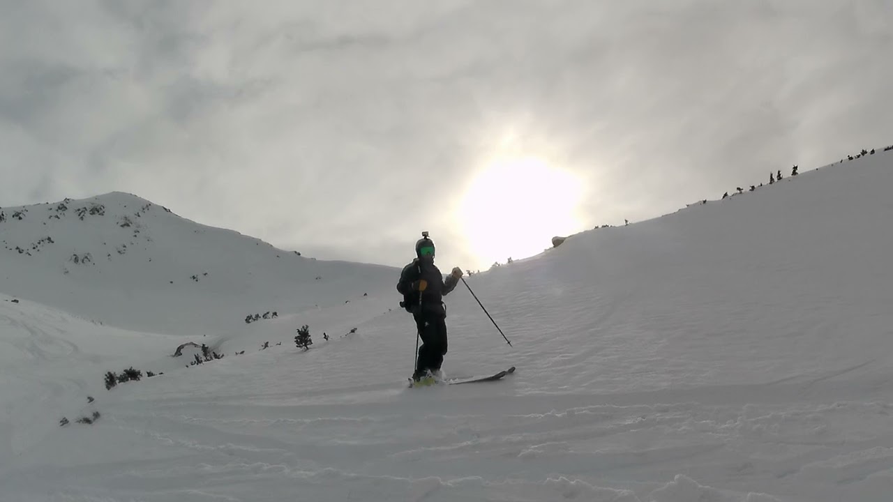 4K Snowcat ski freeride in Jyrgalan on one February afternoon with @rycetravel