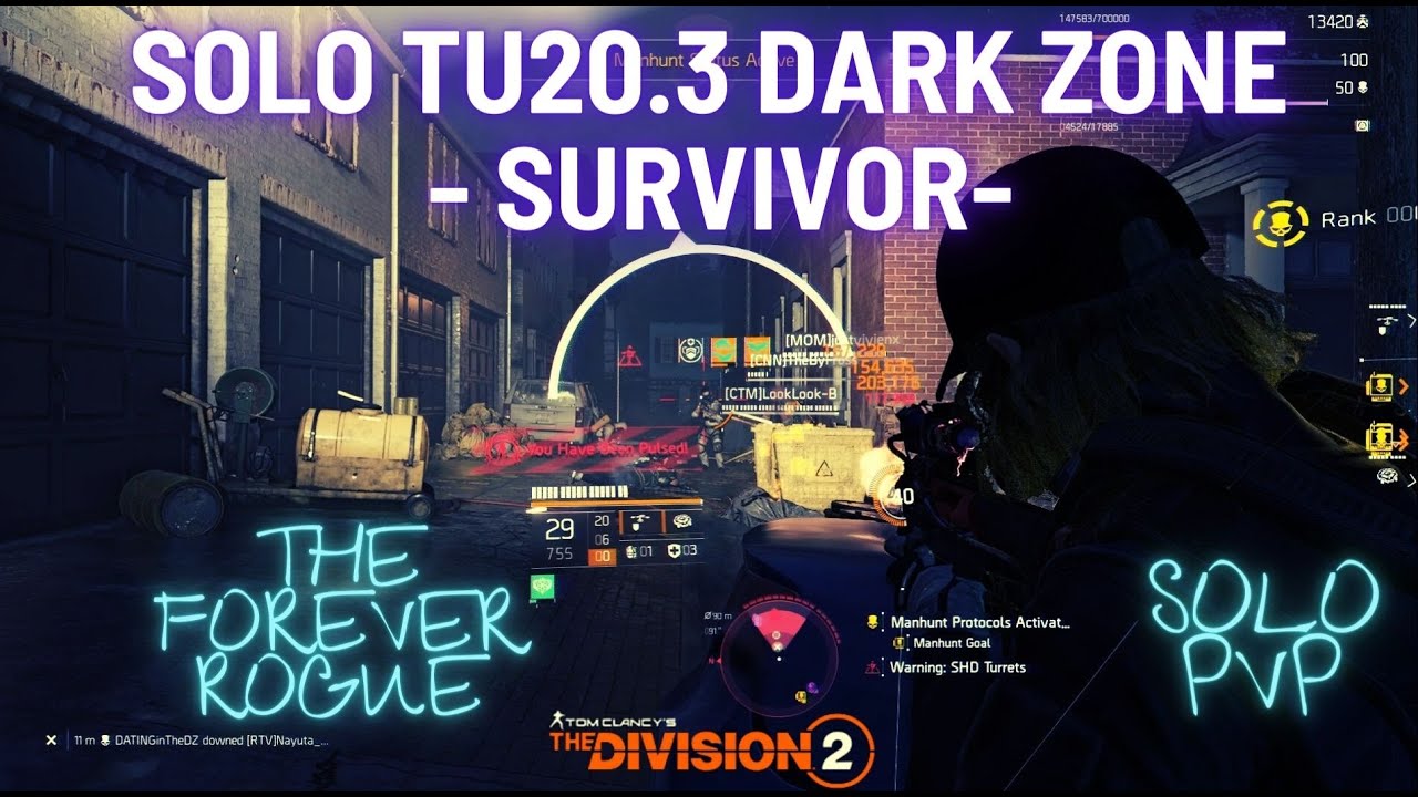 The Division 2 I SOLO TU 20.3 Dark Zone - SURVIVOR - I PvP