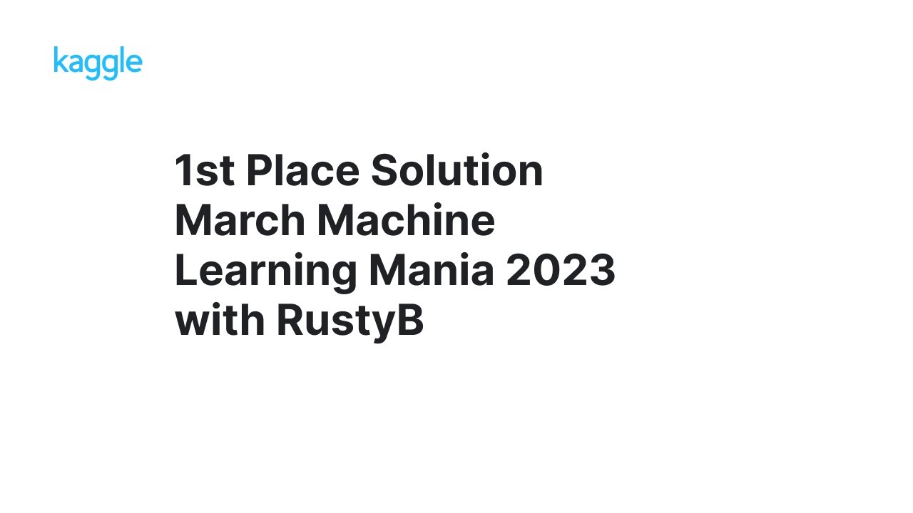 Kaggle Winners Walkthroughs: March Machine Learning Mania 2023 with RustyB