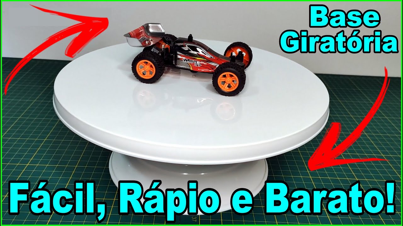 Como fazer Base Giratória EXTREMAMENTE Fácil e Barata para expor suas Miniaturas