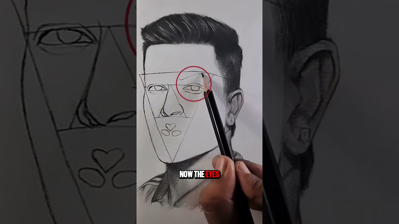 This Face Drawing Trick Will Change How You Draw Forever ✏️ | Geometry Grid Portrait Hack