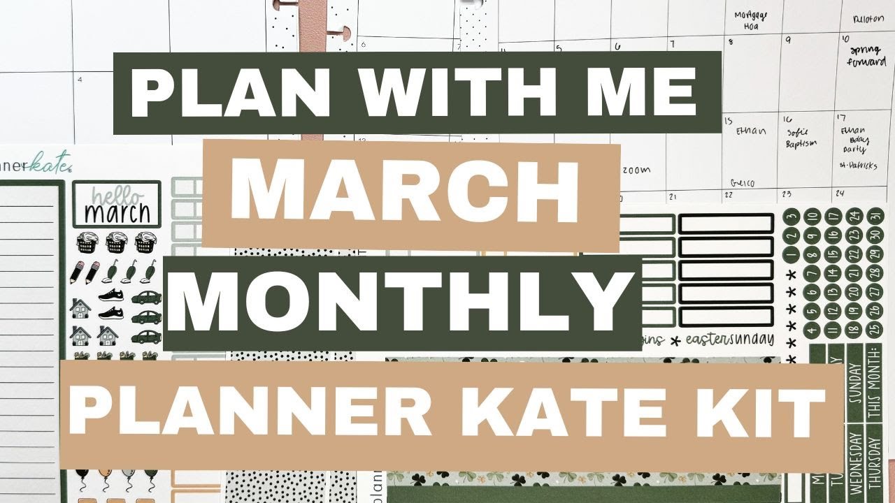 Plan With Me | March Monthly | PlannerKate HP Classic Kit