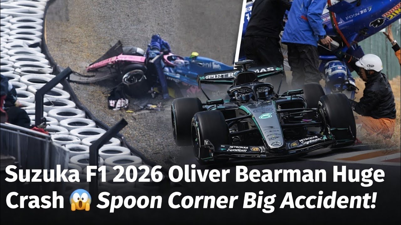 Oliver Bearman Huge Crash Suzuka 2026 Full Replay