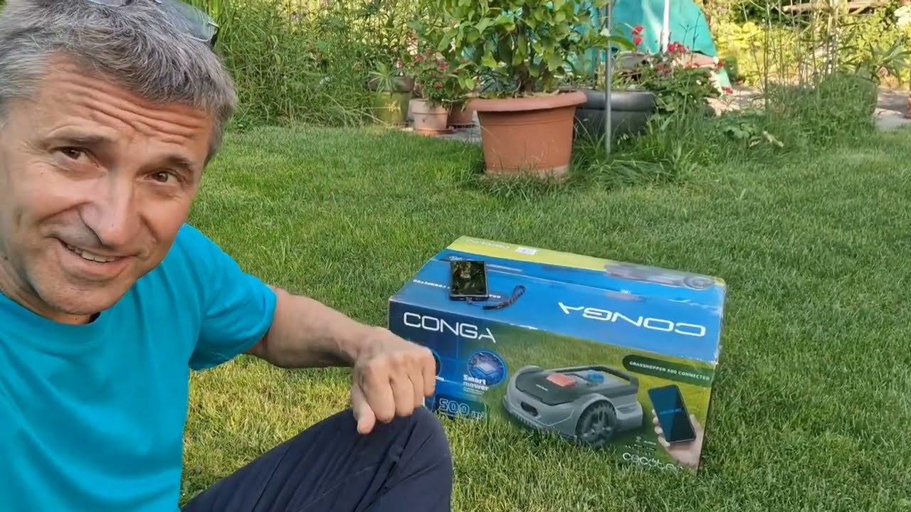 🤖 Mähroboter GrasHopper 500 Nie wieder Rasen mähen: (1) START PIN  #Cecotec CONGA  #Rasenmähroboter