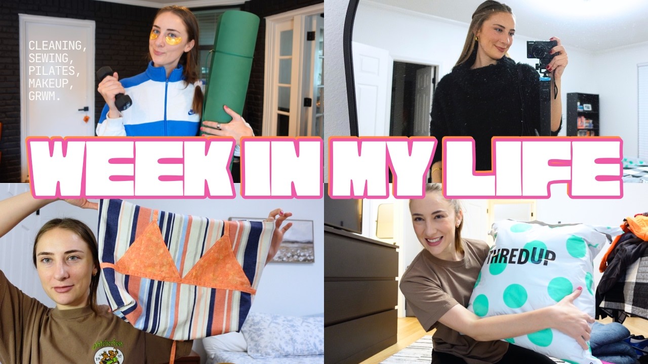 Неделя из моей жизни (шитье, уборка в шкафу, тренировки)
