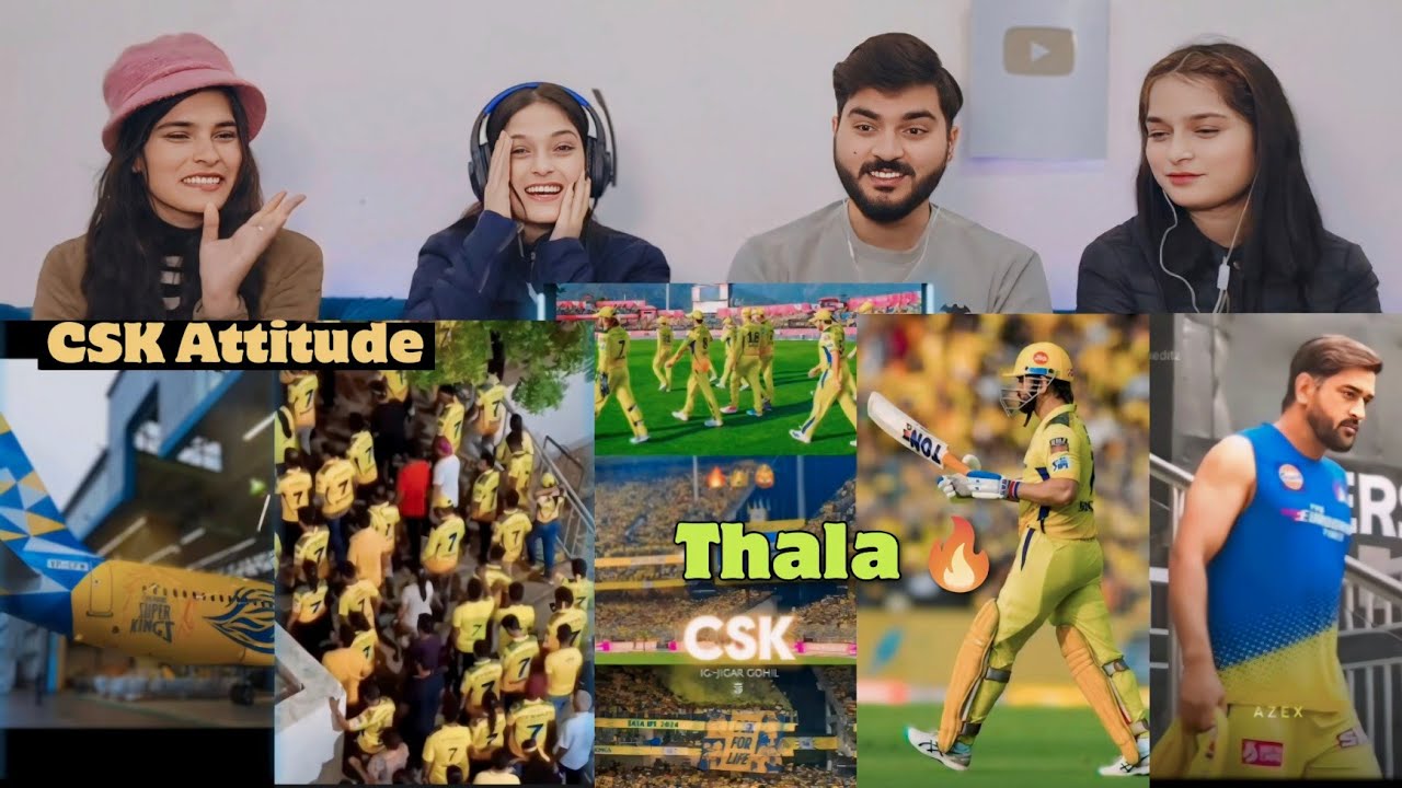 CSK Attitude 😎 | MSD (Thala) 🔥 | IPL 2025 , Reaction
