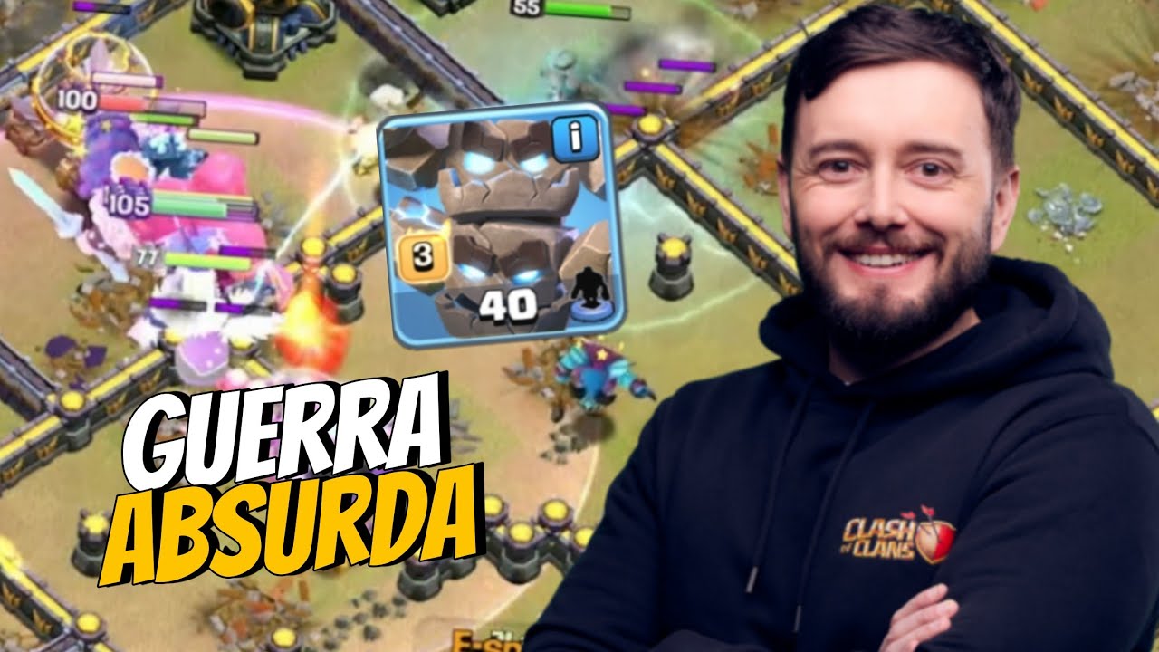 GOLEM METEORO QUEBROU O CLASH OF CLANS ! GEROGERO CLAN VS 2LATE4STRIKE PELO SUPERIOR GROUND