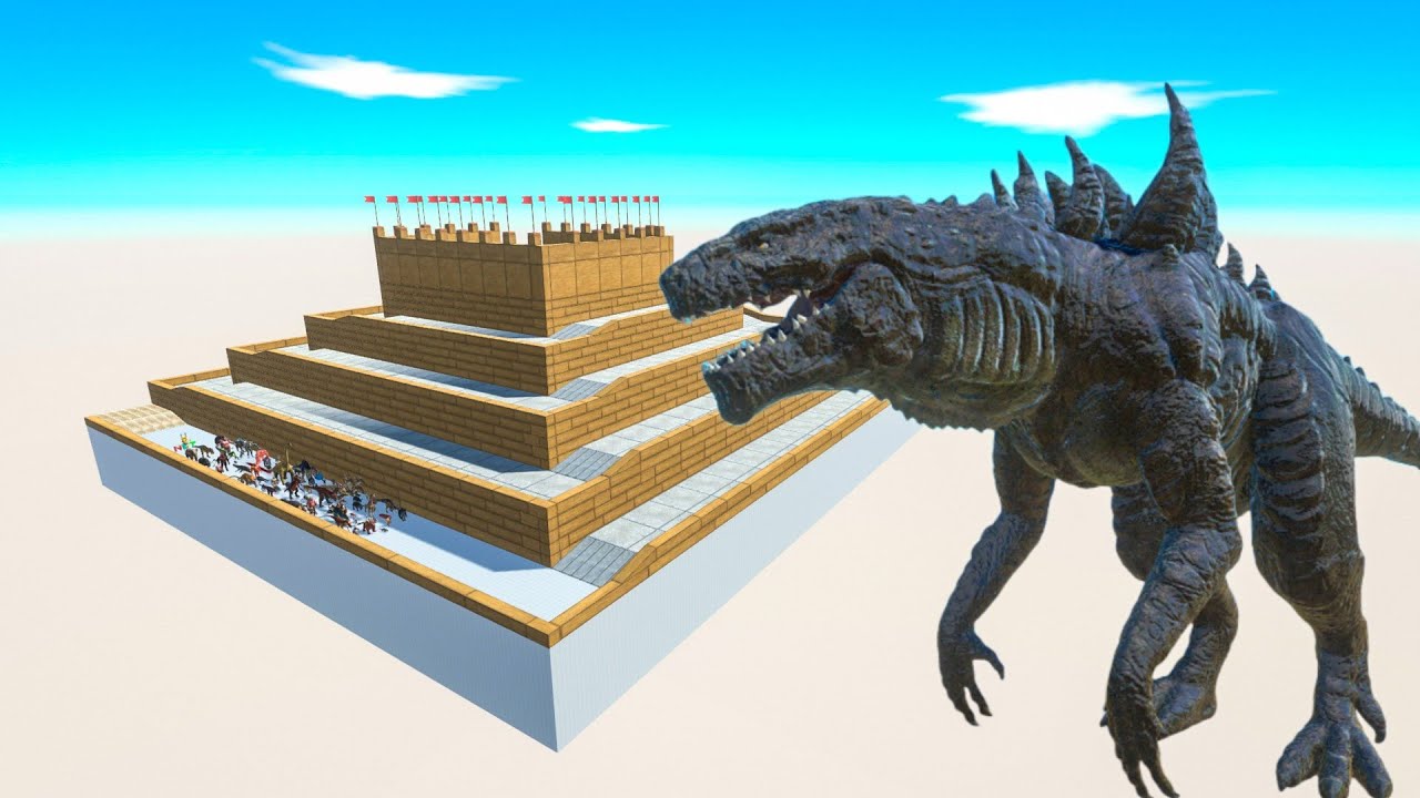Escape From Zilla - Last Survivor - Uphill Course | Animal Revolt Battle Simulator