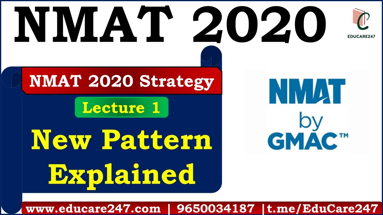 NMAT New Pattern | Lecture 1: NMAT 2020 Strategy | Exam Pattern | Important dates