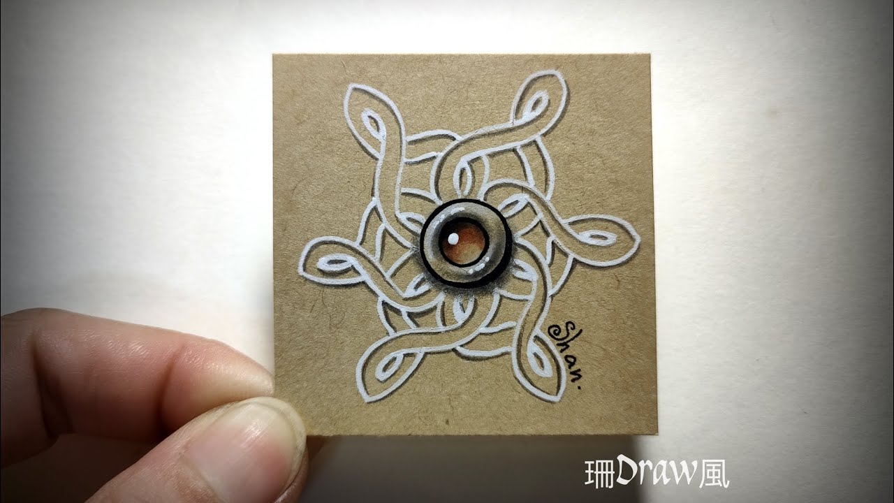 綻放Ratoon創意禪繞畫教學Creative zentangle painting teaching