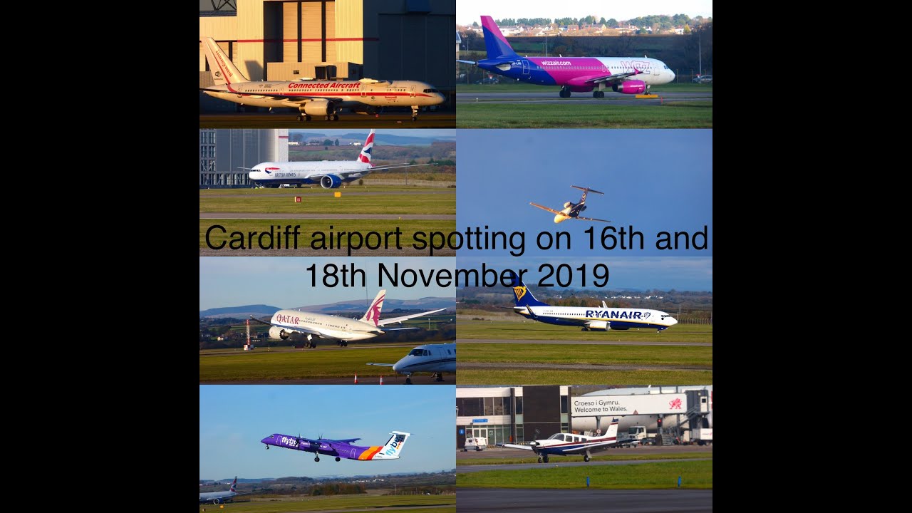 Cardiff airport spotting on 16th and 18th November 2019 including Honeywell 757