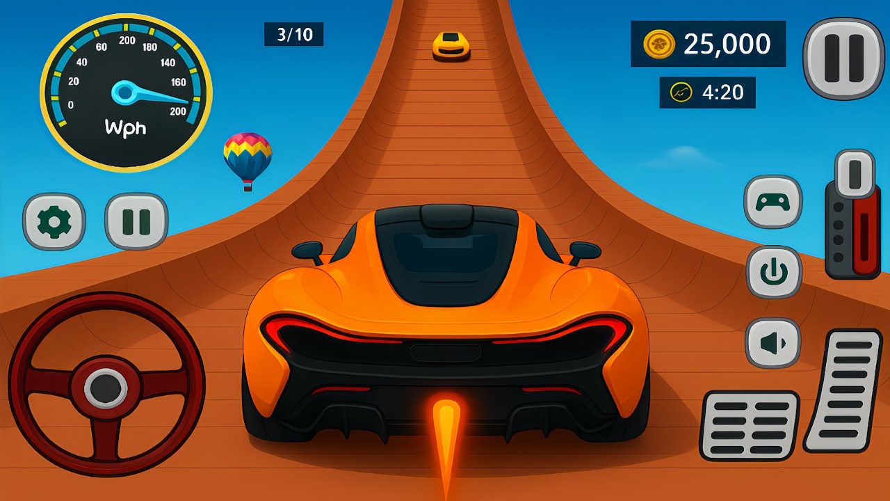 999+ KM/H NITRO SPEED! (IMPOSSIBLE RAMP) | GT Car Stunt Master 3D Best Truck #58