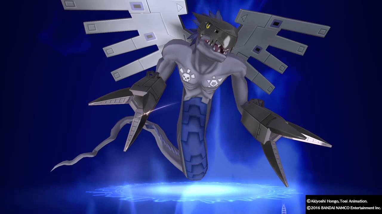 DIGIMON STORY CYBER SLEUTH Gigadramon Digivolve to GroundLocomon