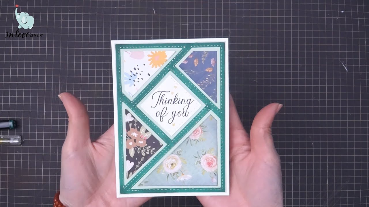 Video Tutorial | Inlovearts | Cutting Dies | Patchwork Background Board Cutting Dies