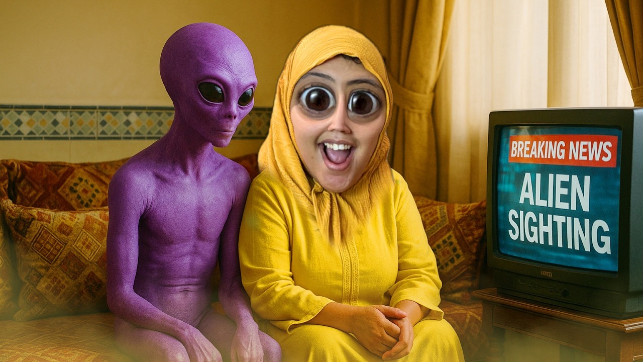 الحلقة التاسعة: الفضائي في دار ام هدى 👽الشوهة في العالم 😱فضيحة🌏