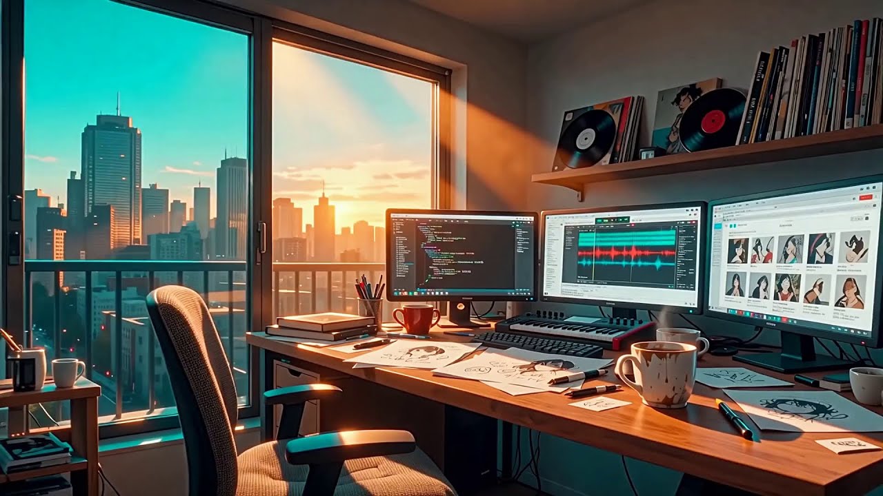 High Energy Focus ⚡️ Groovy Lofi Morning for Work & Coding [Chill Hop  Boom Bap]