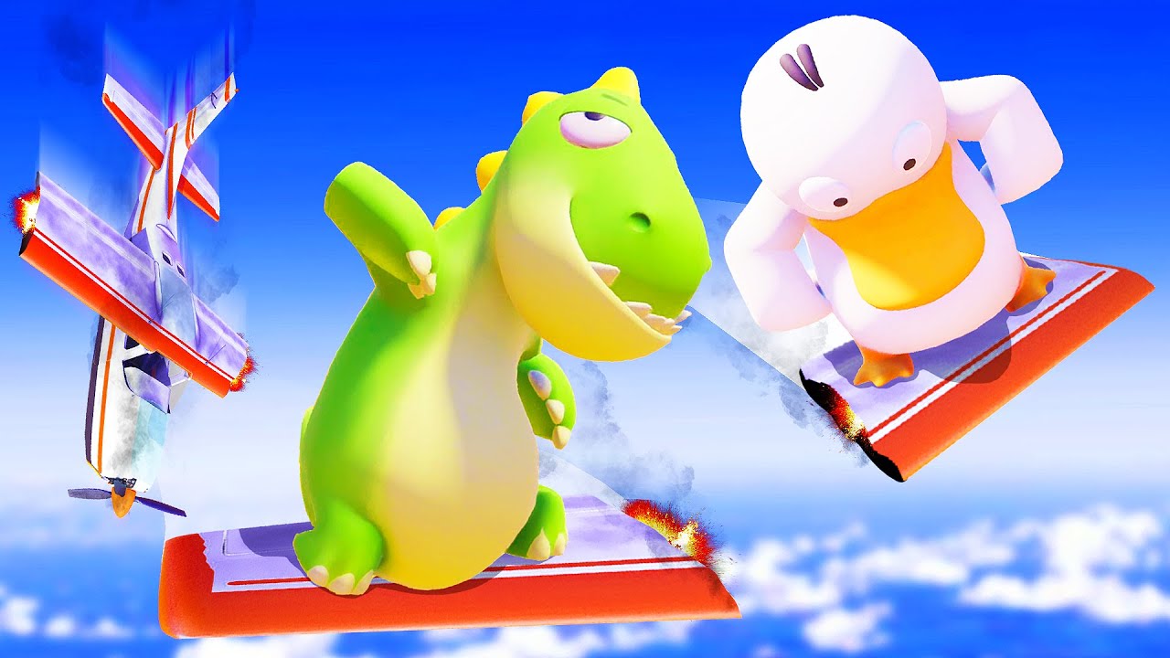 We SURVIVED a PLANE CRASH as Ragdoll Animals (Party Animals)