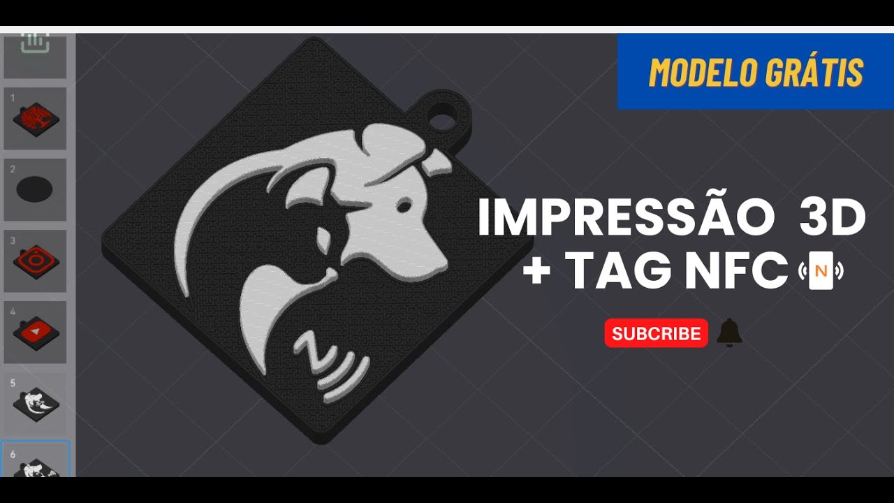 Impressão 3D: Como Criar um Porta TAG NFC | Guia Passo a Passo