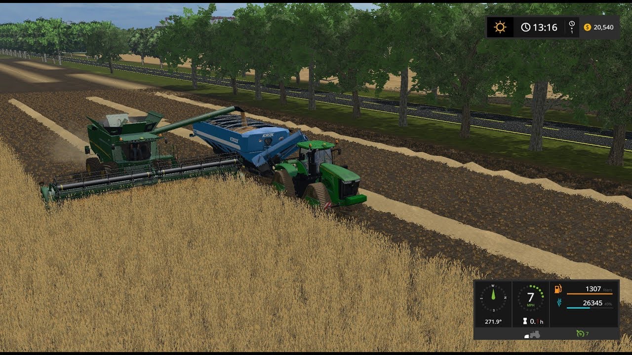 Harvesting Oats- Farming Simulator 17- Missouri Map