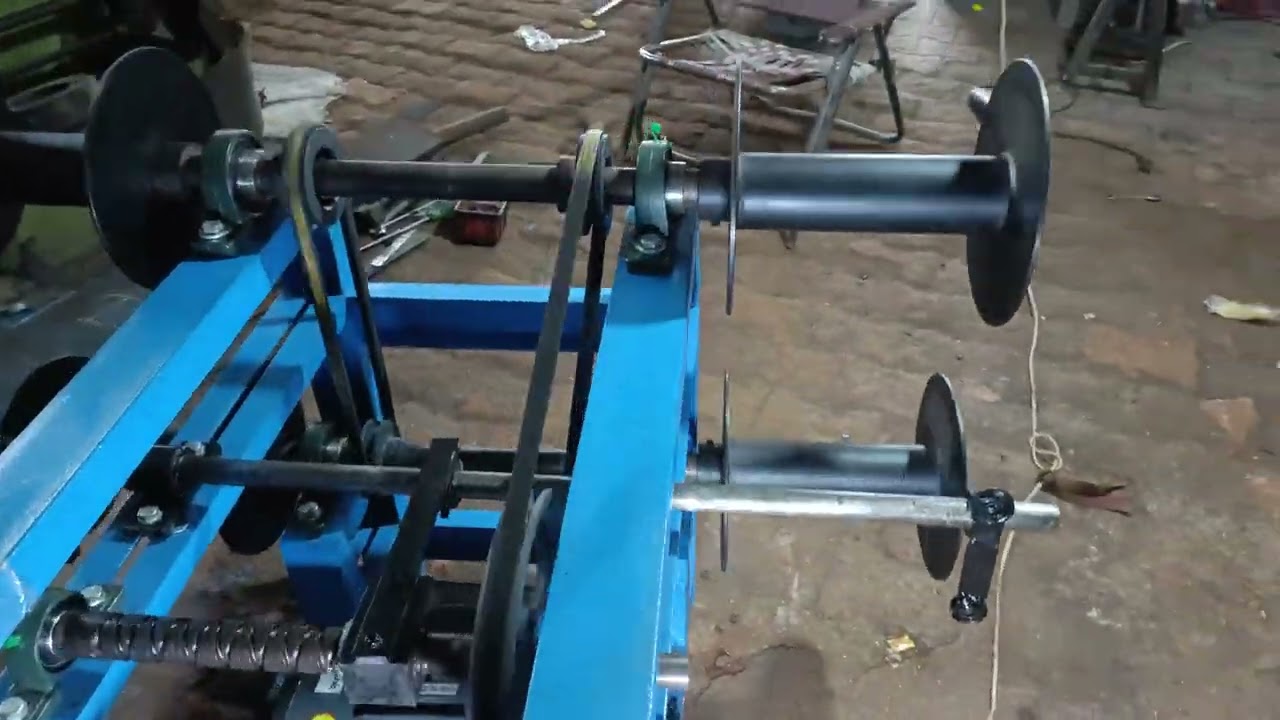 4 bobbine winder machine.+91 9978232220 Krishna engineering works bhavnagar gujrat.