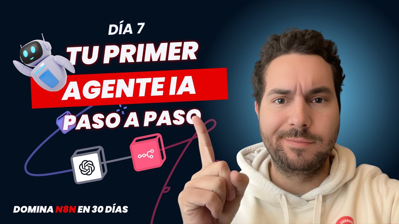 Domina n8n en 30 días - Día 7: Cómo crear tu primer Agente IA paso a paso y pedirle info de tu CRM